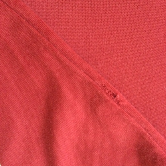 Vintage The Limited Short Sleeves Crew Neck Top Red w/ Sheen - Sz Small - Picture 11 of 11